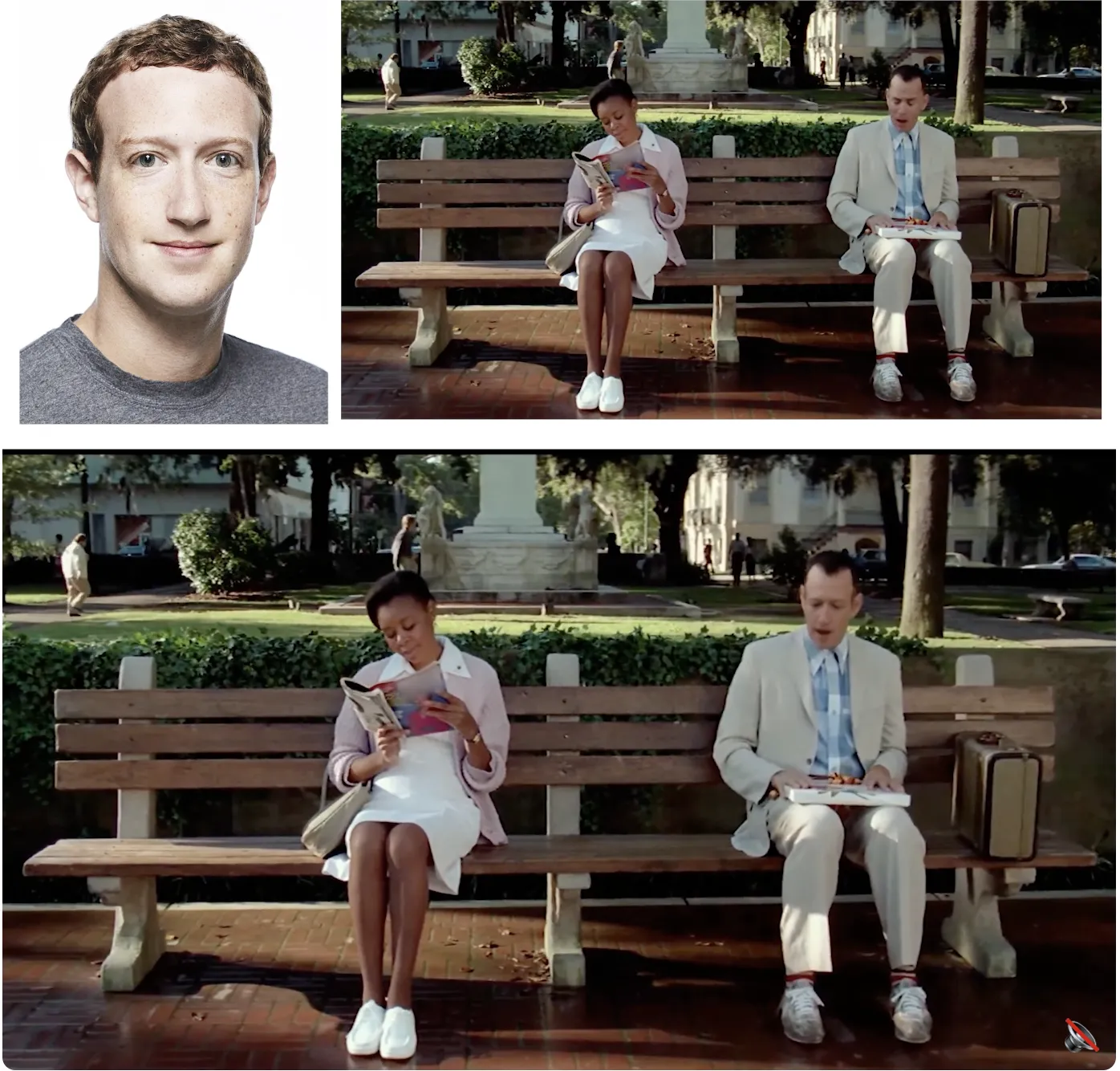 Video result — cinematic face replacement with AI